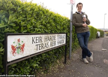 The Daily Mail's Guy Adams on Keir Hardie Terrace in Swffryd, south Wales, a road named after the Labour party's 'founding father'