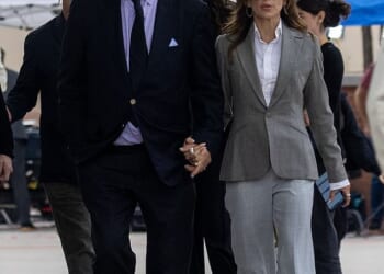 Alec Baldwin's long-running legal troubles from his fatal shooting incident on the set of his Western film Rust continue to drag on now that a judge has ruled that he will face a civil trial in October; he's pictured with wife Hilaria (R) in July 2024