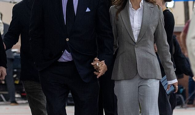 Alec Baldwin's long-running legal troubles from his fatal shooting incident on the set of his Western film Rust continue to drag on now that a judge has ruled that he will face a civil trial in October; he's pictured with wife Hilaria (R) in July 2024