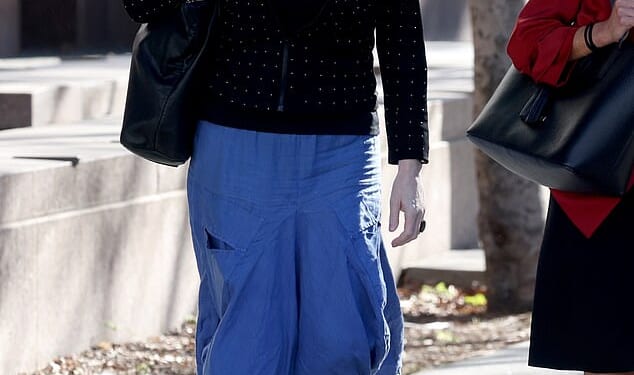 Alice Evans, 57, was smiling as she left court on March 6, the actress claimed her harassment and accusations may have helped her ex-husband, Fantastic Four star Ioan Gruffudd's career, not hurt it