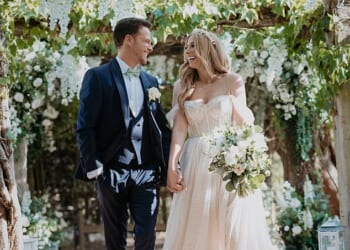 Lavish weddings, emotional vows, and picture-perfect ceremonies are often presented as authentic glimpses into a couple's private life. But behind the scenes, not all of them are legally binding (pictured Joe Swash and Stacey Solomon)
