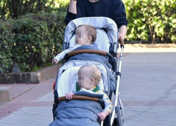 Amber Heard shot to fame in 2006 and went on to become a global star. But fast forward two decades and her life now couldn't be more different (pictured with her children on Tuesday)