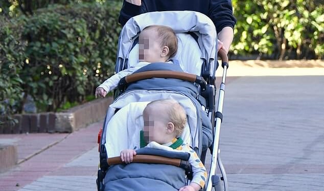 Amber Heard shot to fame in 2006 and went on to become a global star. But fast forward two decades and her life now couldn't be more different (pictured with her children on Tuesday)