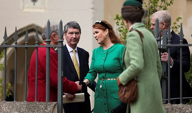 Andrew Mountbatten-Windsor was desperate to flaunt his 'blue blood' status superiority over royal rival Sir Tim Laurence at the Royal Family's Easter celebrations in 2023, a body language expert has claimed