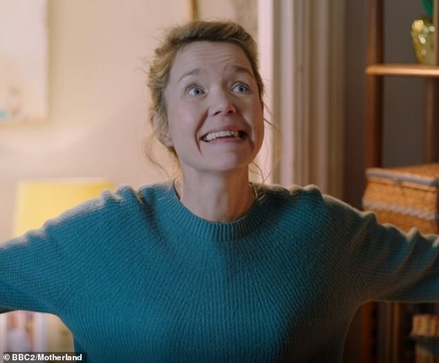 Digging deep: Anna Maxwell Martin return to screens as on-the-edge middle-class mum Julia - a far cry from her most recent telly outing in Line of Duty