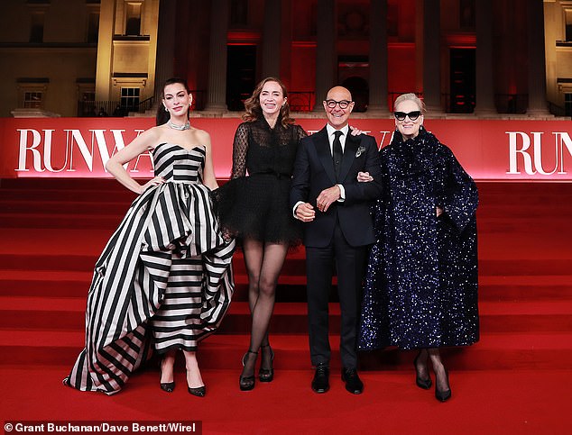 The leading four were all smiles as they reunited in London