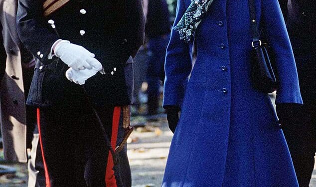 At the age of 86, Andrew Parker Bowles has slipped into a new role as a right-hand man to the royals, including Princess Anne (pictured together in Hyde Park, London, in 1989)