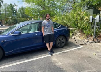 Joshua LeBlanc's vehicle slammed into a guardrail and several trees before bursting into flames in Alabama on July 22, 2025