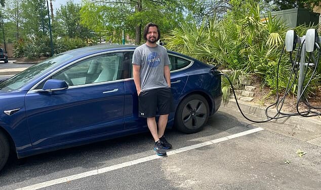 Joshua LeBlanc's vehicle slammed into a guardrail and several trees before bursting into flames in Alabama on July 22, 2025