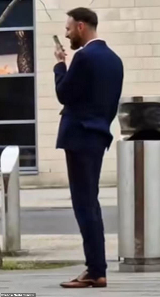 Footage shows Dean Tolan, 36, arriving at Sheffield Crown Court for sentencing after pleading guilty to causing the death of 29-year-old Ellie Smart by dangerous driving