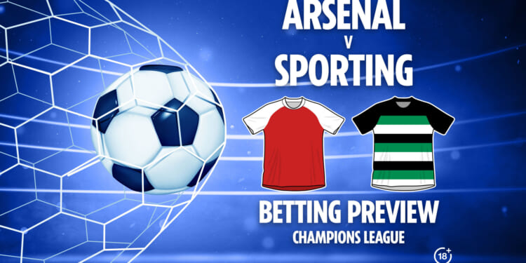 Arsenal vs Sporting preview, predictions, free betting tips and odds for Champions League tie