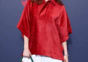 Aubrey Plaza is pregnant with her first child just over a year after the tragic death of her husband Jeff Baena; seen in March 2026