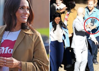 Awkward moment Channel Seven reporter ambushes an unimpressed Prince Harry for a selfie before he's shooed away by security on third day of Sussexes' Aussie tour