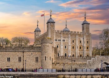 A family of four can visit the Tower of London (pictured) for just £4 instead of £111 if one parent receives universal credit