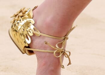 Chanel revealed a barely-there shoe in its latest Cruise collection on Wednesday - but observers aren't impressed