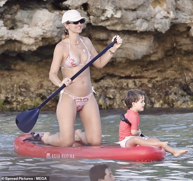 The Irish presenter is currently enjoying an extended spring break with husband Spencer Matthews, daughter Gigi and sons Theodore and Otto