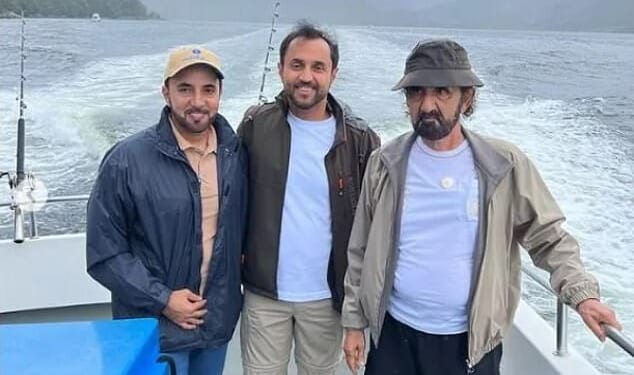 Dubai's billionaire ruler Sheikh Mohammed bin Rashid al-Maktoum at his Inverinate Estate in Wester Ross, Scotland in August