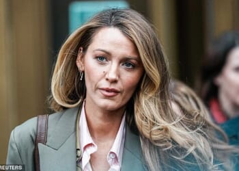 Blake Lively, 38, put aside her legal headaches to celebrate Easter with her family on Sunday. Pictured in February 11 in NYC