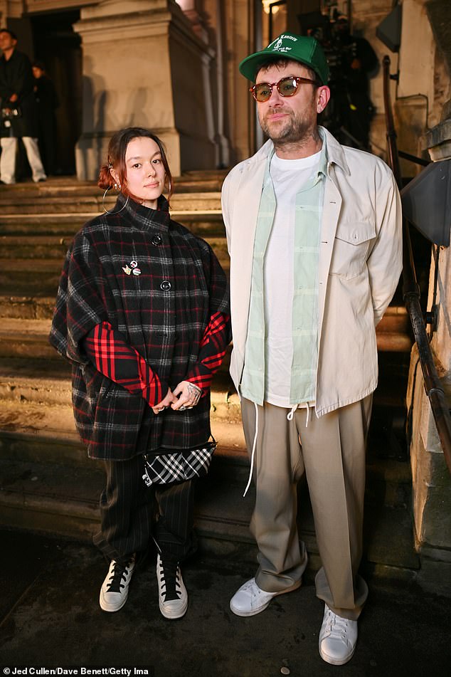 Damon Albarn and his daughter Missy pictured at London Fashion Week last year