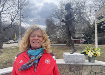 Bobbi Gibb proved women could run the Boston Marathon. Now her statue marks the start.