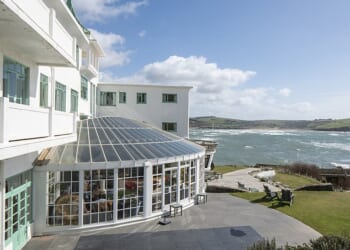 Staying put: Giles Fuchs, who runs the Burgh Island Hotel in Devon (pictured), said that 'rising jet fuel prices have had a direct clear knock-on effect on the cost of overseas travel