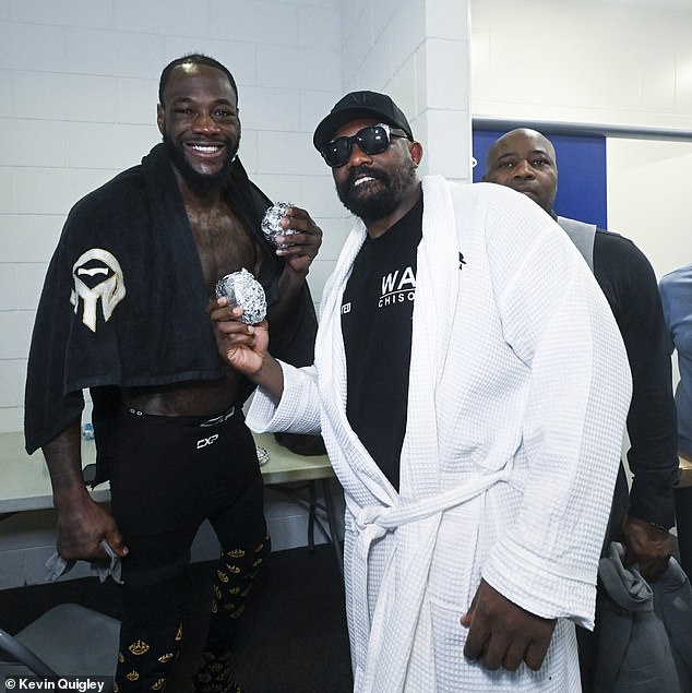 Later, Chisora delivered Five Guys burgers to the dressing room of his American rival