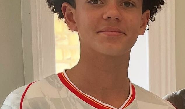 Noah Campbell, 13, died in a crash on Friday night following a collision between a car and three teenagers on bikes and a scooter