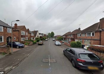 Wensley Road in Woolthorpe, Nottingham, where a 13-year-old girl suffered serious injuries during a stabbing in broad daylight