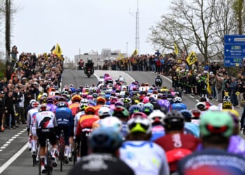 Brit cyclist, 51, dies after collapsing while competing in Tour of Flanders race with son as 2 other bikers resuscitated