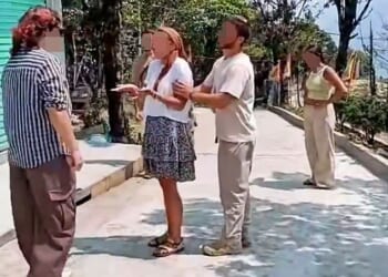 A fresh video shows the pair of British tourists again harassing a group of Israelis in Vietnam