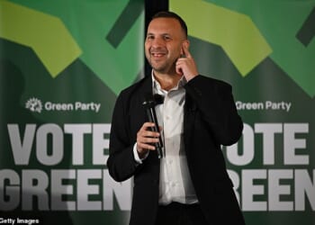 Economists estimate the number of people living in the UK would soar by 4.4million in just five years if Zack Polanski (pictured) wins power in 2029