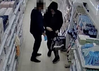 Video footage showing Liam Hutchinson stealing from Boots. He went on to be jailed for a year