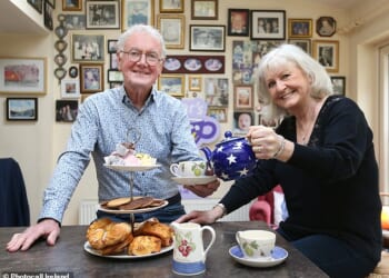 Brookside actor Bryan Murray has been forced to move into 'full-time care' amid his devastating battle with Alzheimer's disease (pictured with wife Una in 2023)