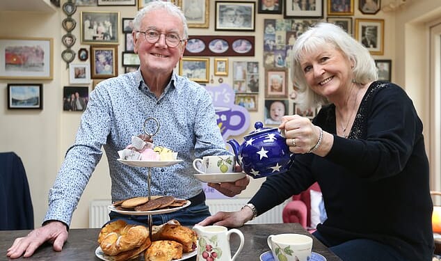 Brookside actor Bryan Murray has been forced to move into 'full-time care' amid his devastating battle with Alzheimer's disease (pictured with wife Una in 2023)