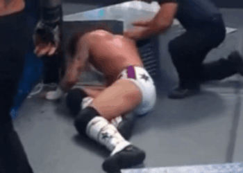 CM Punk caught BLOODYING himself during Roman Reigns WrestleMania loss and FAINTS after the match