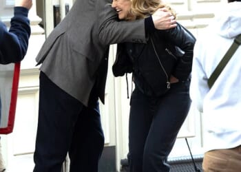 Cameron Diaz and Stephen Merchant look like a smitten couple as they film their new rom-com in NYC after the Hollywood actress gushed over her Brit co-star