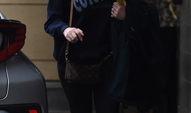 Carol Kirkwood looked in great spirits as she stepped out after her final BBC Breakfast show - despite Naga Munchetty's brutal parting dig at her