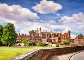 Pictured: Eton College in Berkshire. Isaac Edison Albrow Stringer was found dead at the prestigious boarding school's Godolphin House in Windsor on the morning of February 27