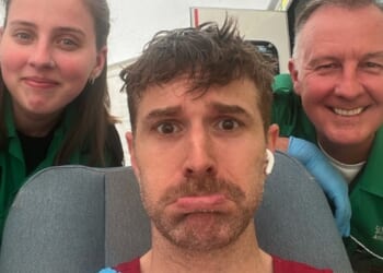 Joel Dommett bit off more than he could chew when he attempted the London Marathon last year, revealing he woke up in an ambulance after fainting at mile 17
