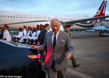 King Charles arrived in Bermuda on Friday, just hours after wrapping up a whirlwind four-day state visit to the United States