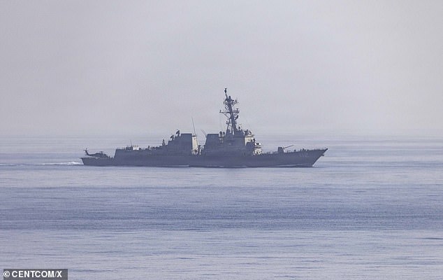 U.S. Central Command posts on April 14, 2026: U.S. Navy guided-missile destroyers are among the assets executing a blockade mission impacting Iranian ports. The blockade is being enforced impartially against vessels of all nations entering or leaving coastal areas or ports in Iran. A typical destroyer has a crew of more than 300 Sailors that are highly trained in conducting offensive and defensive maritime operations.