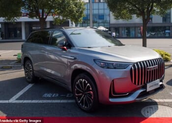 A Jaecoo 8 SUV hybrid. The price for the car typically starts around £45,500 - £47,500