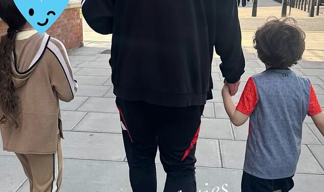 Christine Lampard shared a rare snap of her husband Frank with their two children on Saturday, as he got back to 'daddy duties' after Coventry City's euphoric promotion success