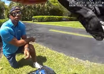 Cops release shocking first bodycam footage of Tiger Woods being arrested after DUI