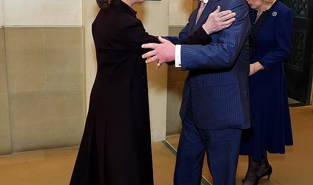 King Charles's close bond with his cousin Lady Sarah Chatto was on full display as the monarch kicked off Queen Elizabeth's centenary celebrations in London on Monday