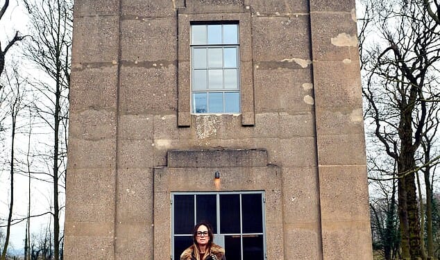 A couple spent £60,000 renovating a neglected water tower from the 1930s into a luxury property