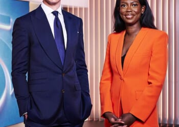 Dan Walker will face his former Channel 5 News co–anchor Claudia–Liza Vanderpuije at the hearing in London on April 20. The pair are pictured together
