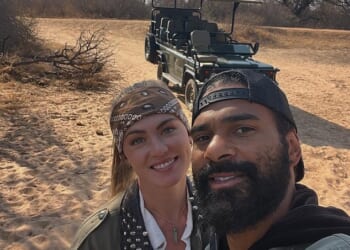David Haye¿s girlfriend shared a smiling selfie with the boxer on Saturday as they brushed off the bullying drama surrounding the tense I'm A Celebrity finale