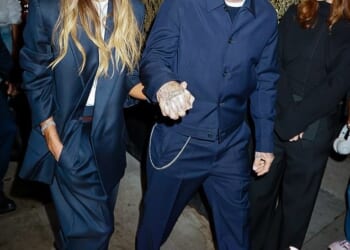 David and Victoria Beckham returned to their old ways of wearing matching clothes on Wednesday evening as they stepped out in New York for a swanky dinner