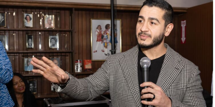 Abdul El- Sayed, seen in a December photo, has been going to great lengths to avoid offending Muslims who mourn the death of Iran's Ayatollah Ali Khamenei.